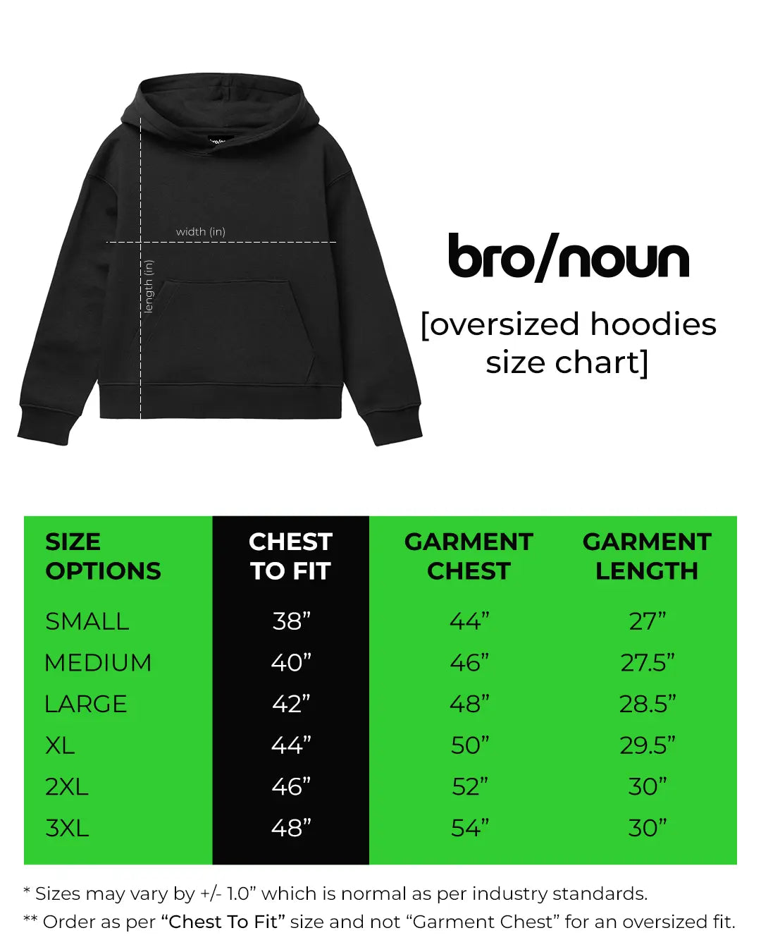 Black - Oversized Zipper Hoodie