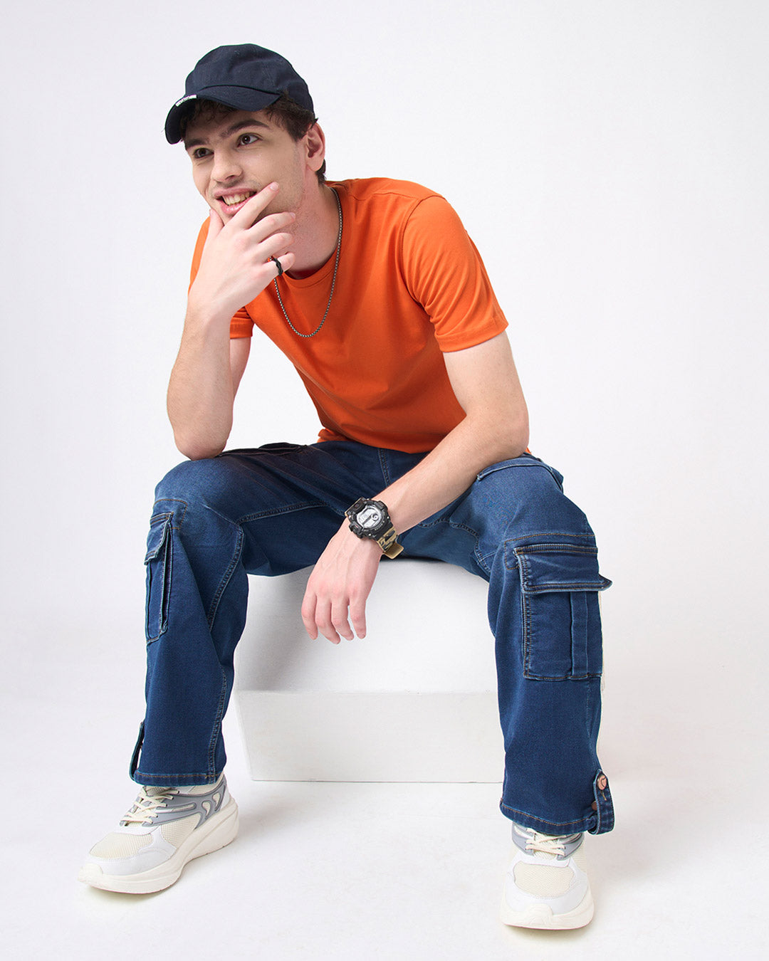 Burnt Orange - Regular Fit Crew T-shirt