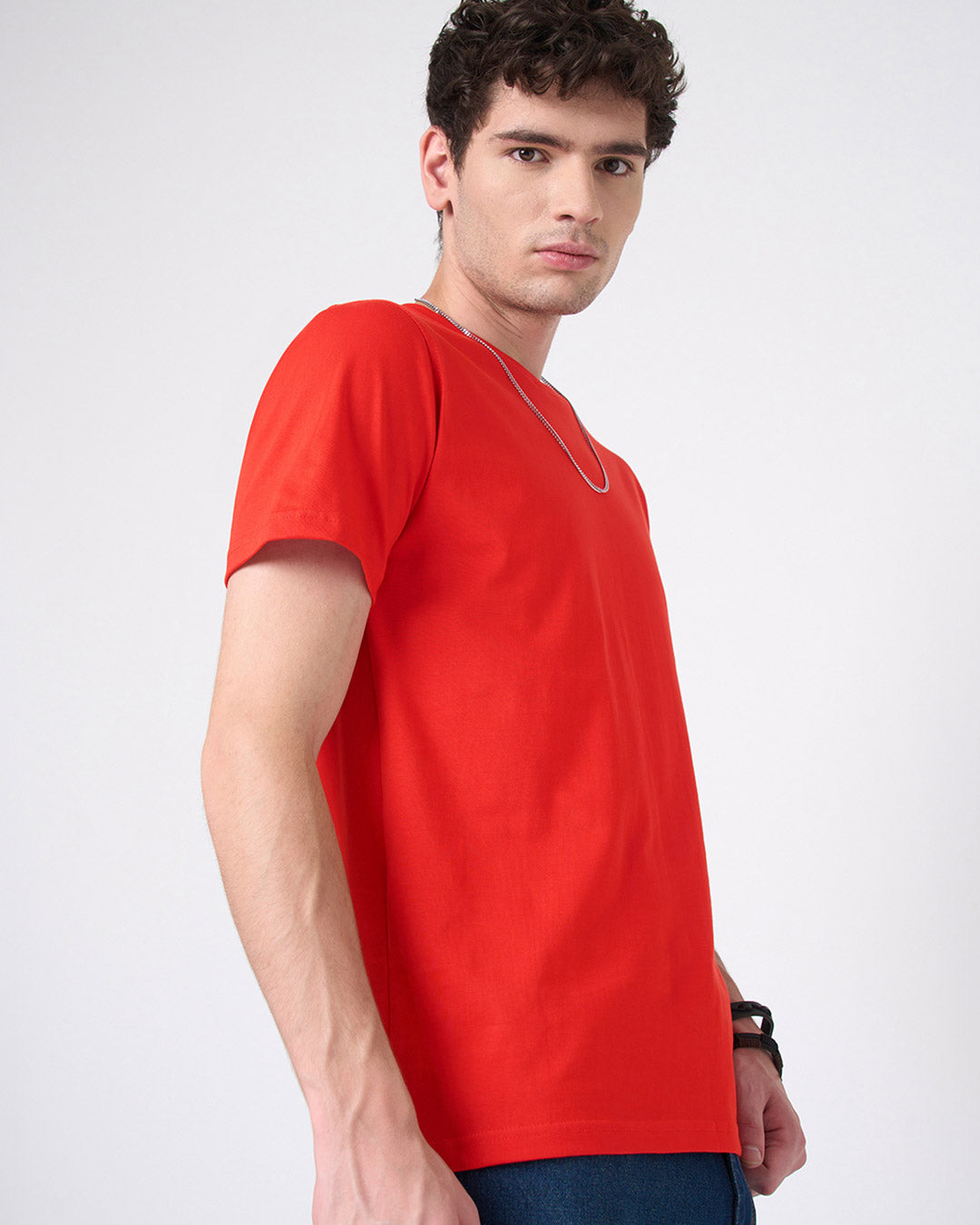 Crimson Red - Regular Fit Crew T-shirt