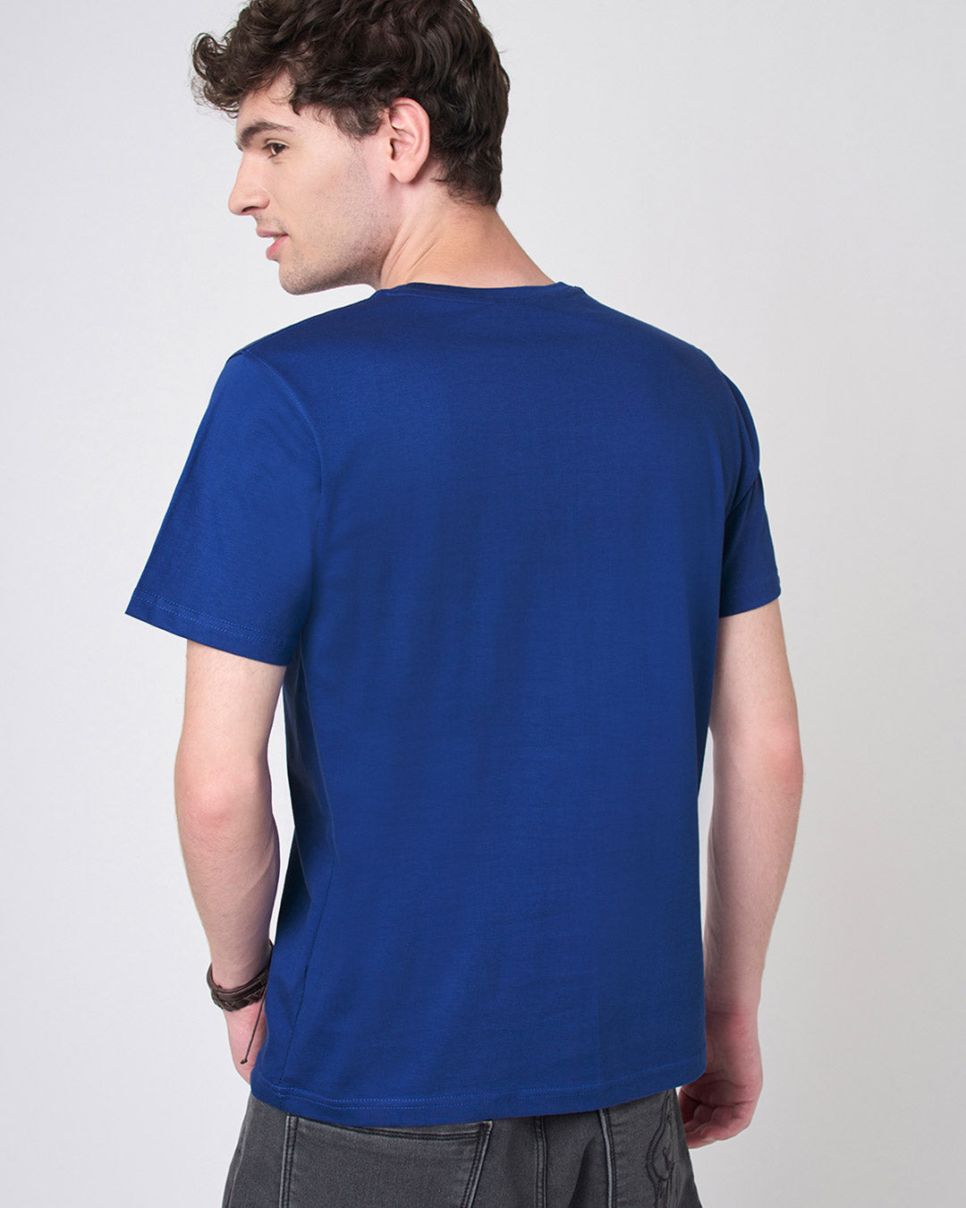 Indigo Blue - Regular Fit Crew T-shirt