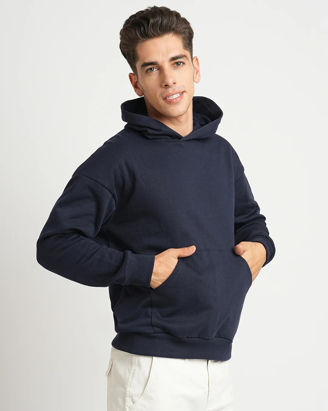 Navy - Oversized Pullover Hoodie