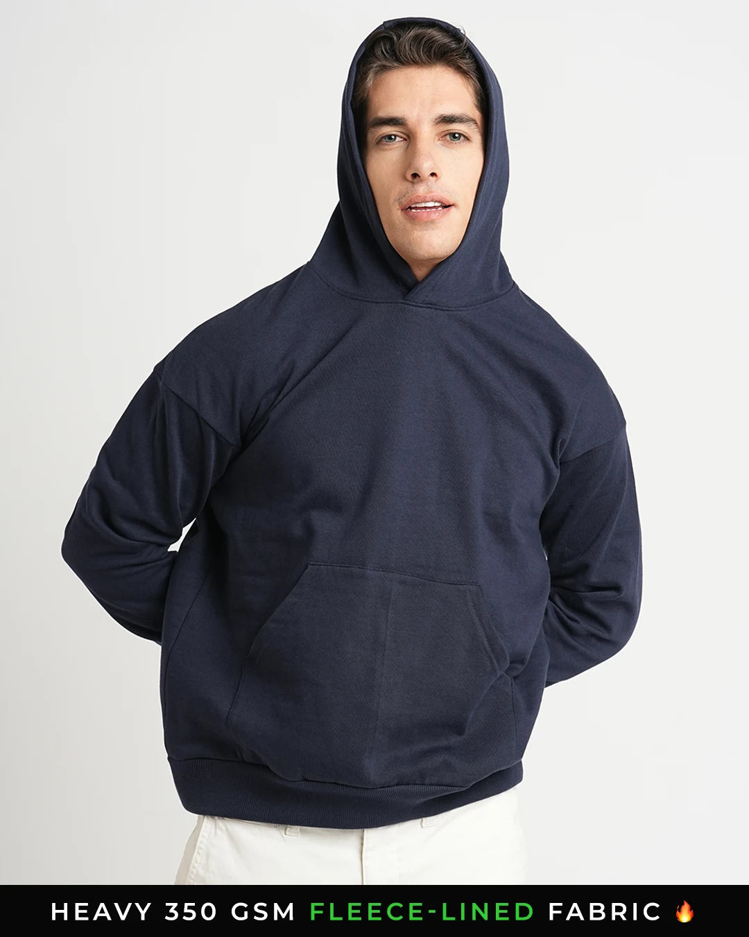 Navy Oversized Pullover Hoodie1