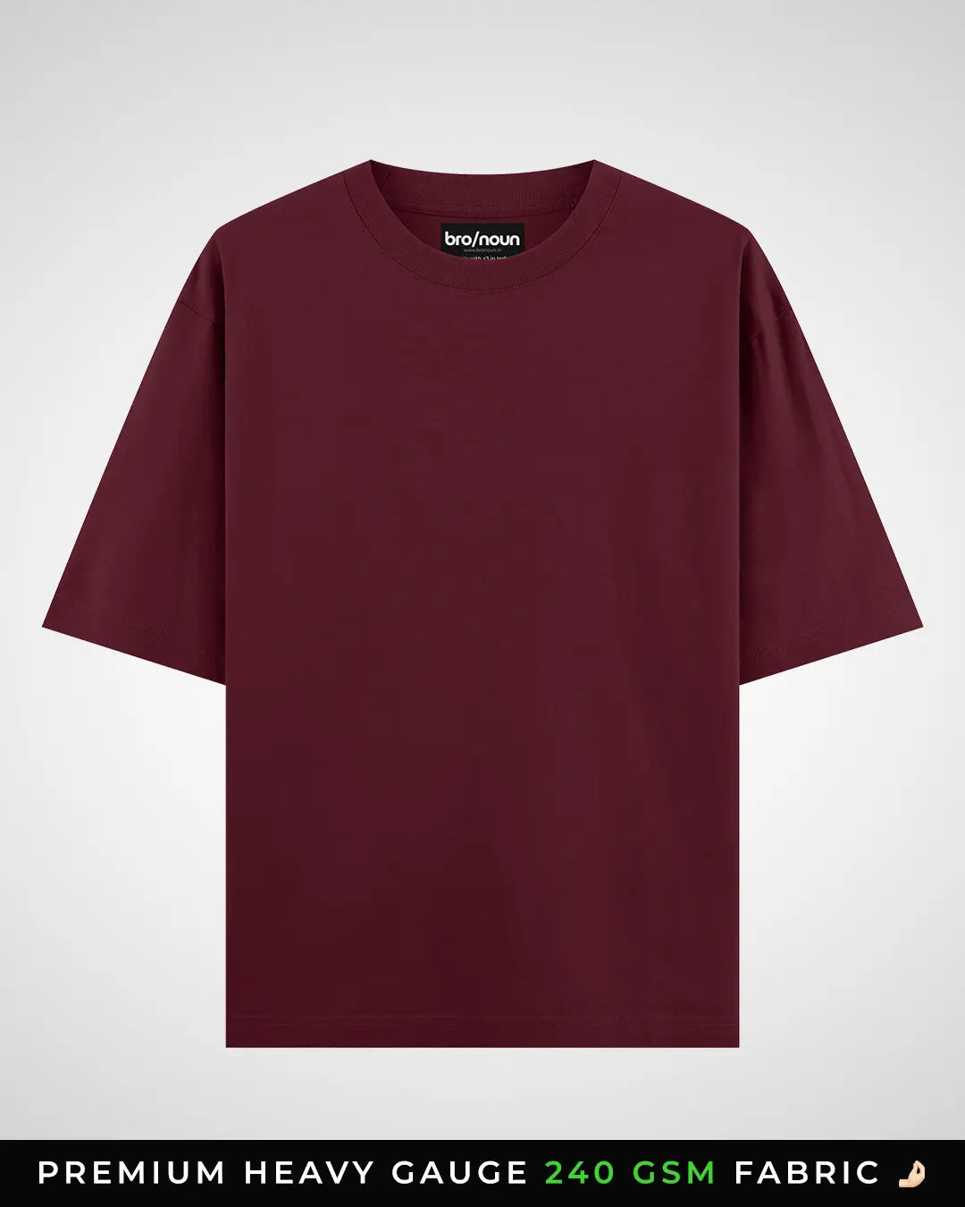 Burgundy - Oversized T-shirt