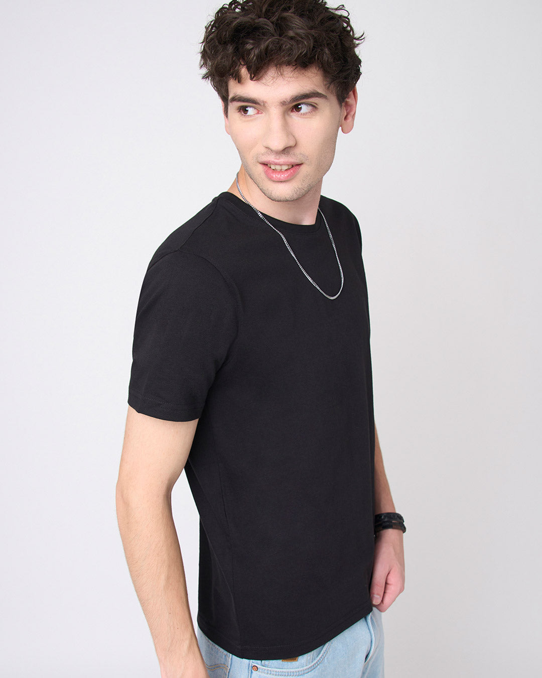 Midnight Black - Regular Fit Crew T-shirt