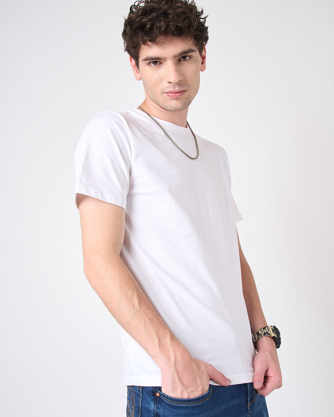 Pure White - Regular Fit Crew T-shirt