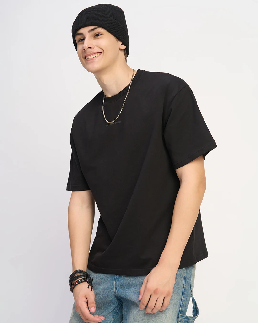 Black - 240 GSM Broversized T-shirt