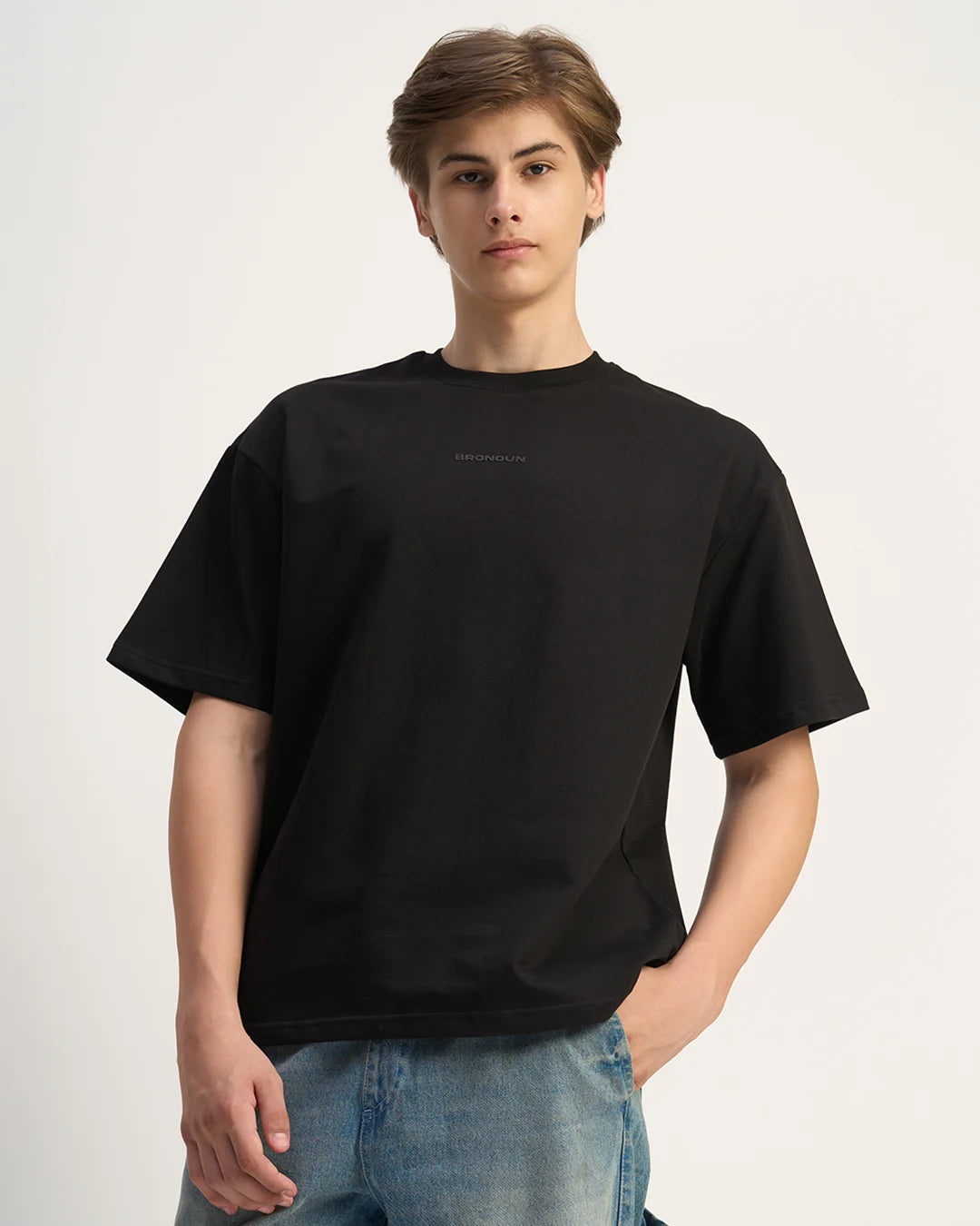 Black - 240 GSM Broversized T-shirt