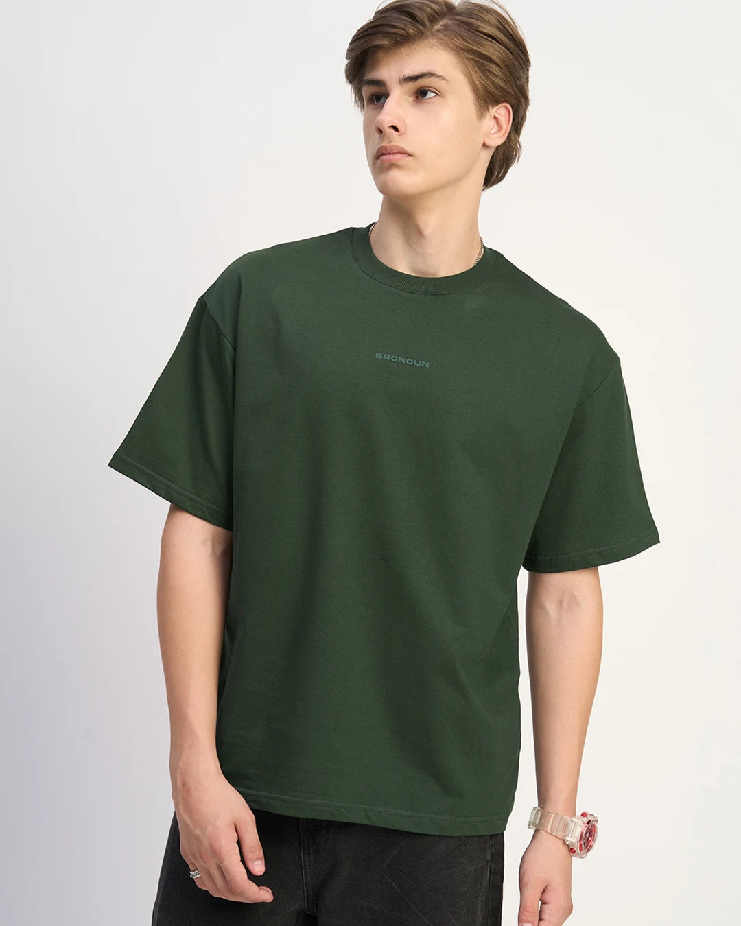 Forest Green - 240 GSM Broversized T-shirt