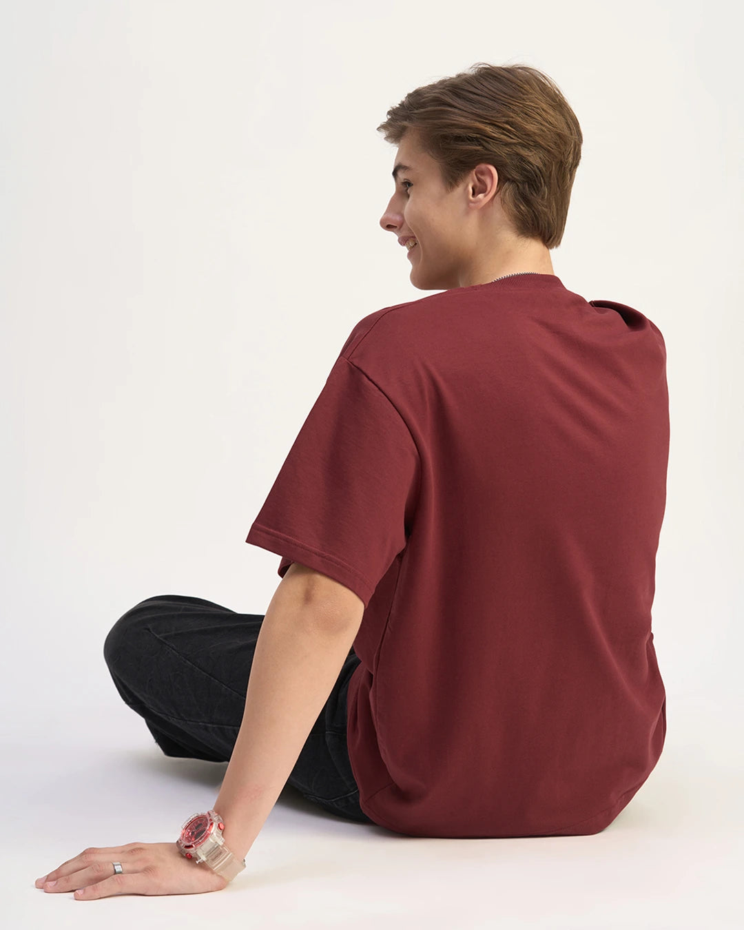 Maroon - 240 GSM Broversized T-shirt