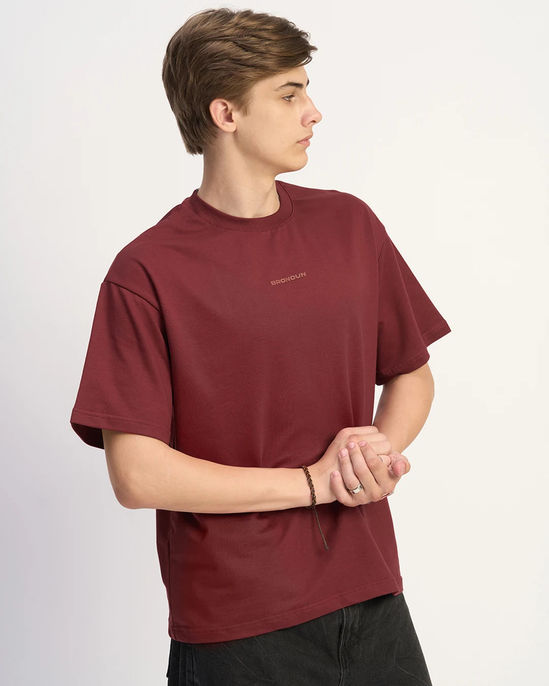 Maroon - 240 GSM Broversized T-shirt