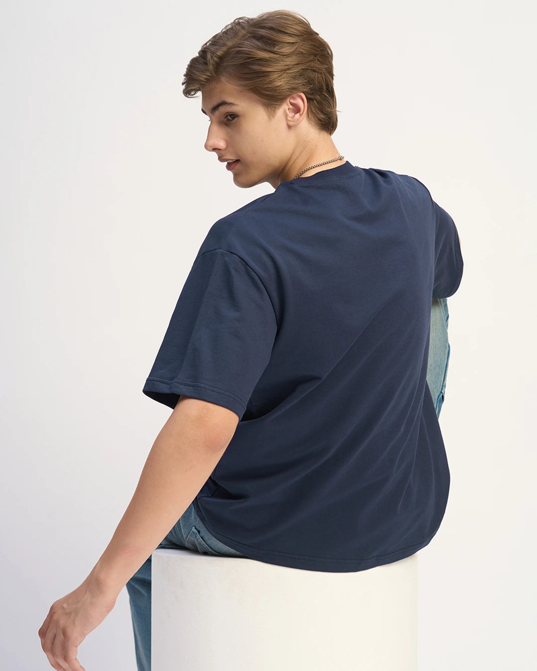 Navy - 240 GSM Broversized T-shirt