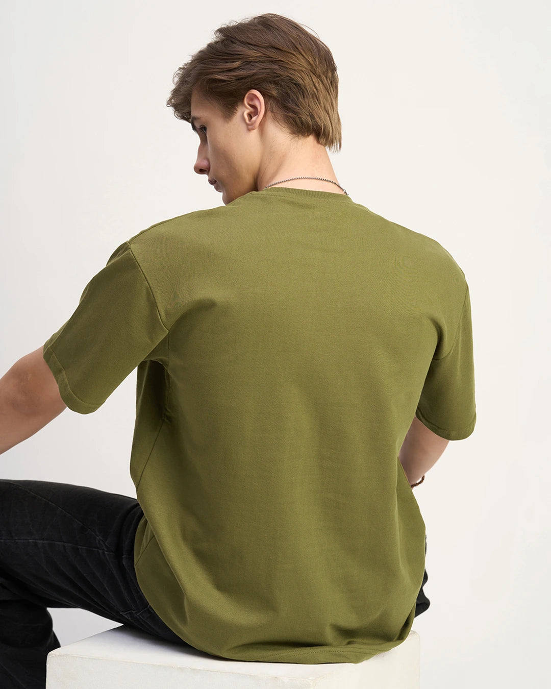 Olive - 240 GSM Broversized T-shirt
