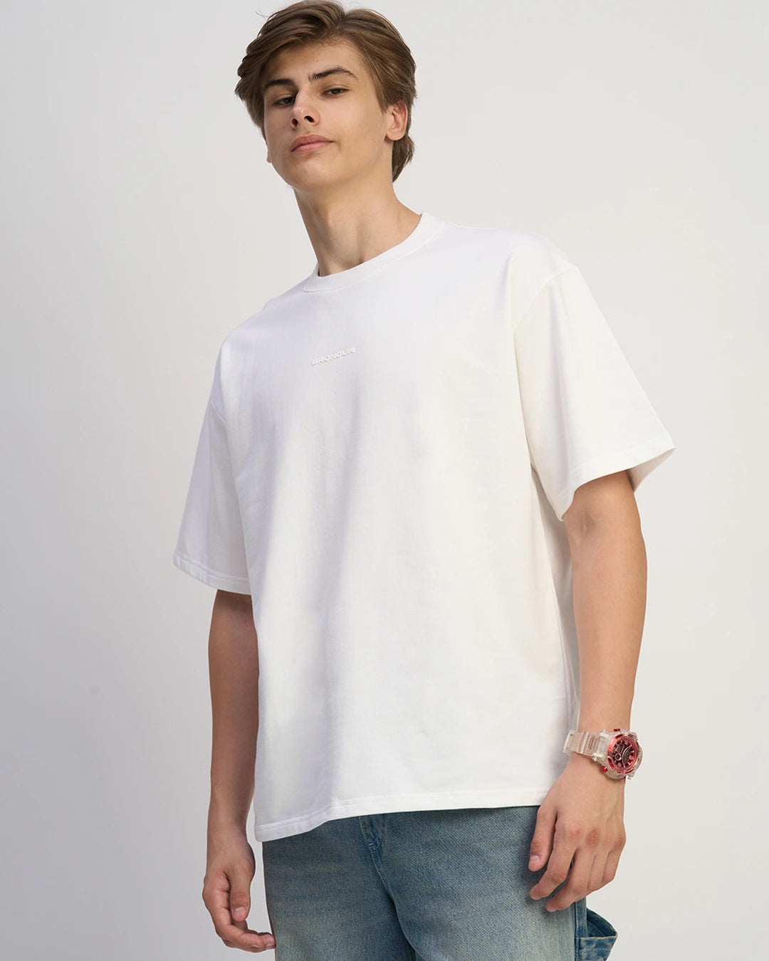 White - 240 GSM Broversized T-shirt
