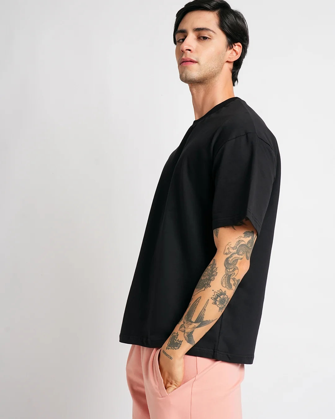 Black - 240 GSM Broversized T-shirt