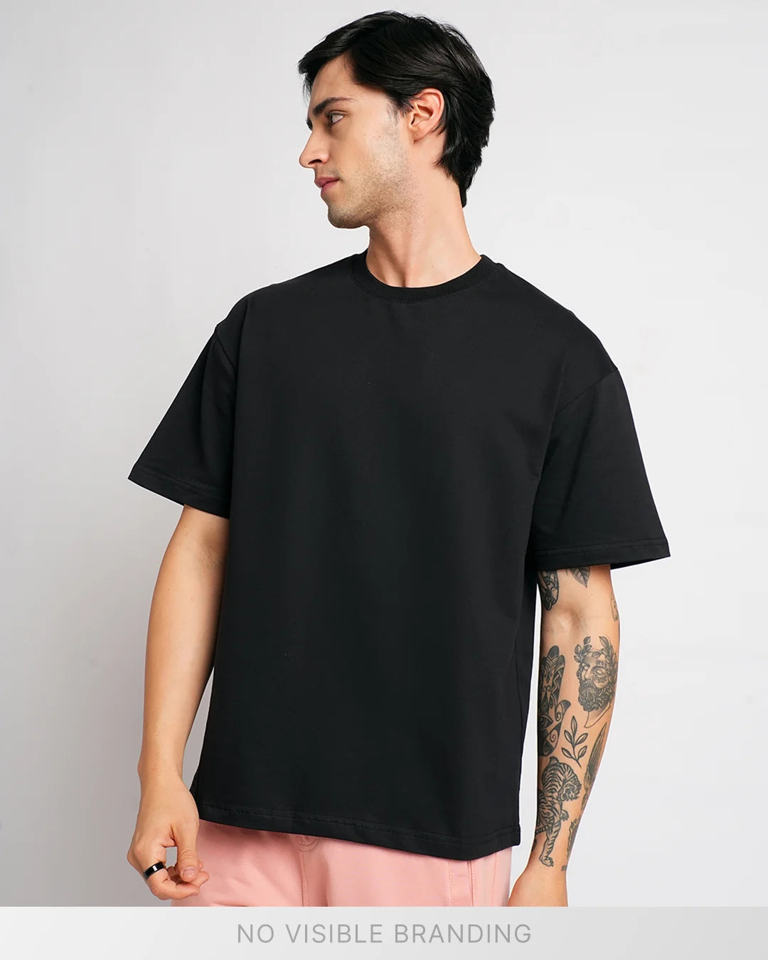 Black - 240 GSM Broversized T-shirt