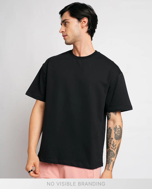 Black - 240 GSM Broversized T-shirt