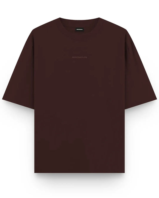 Coffee - 260 GSM Boxy Oversized T-shirt
