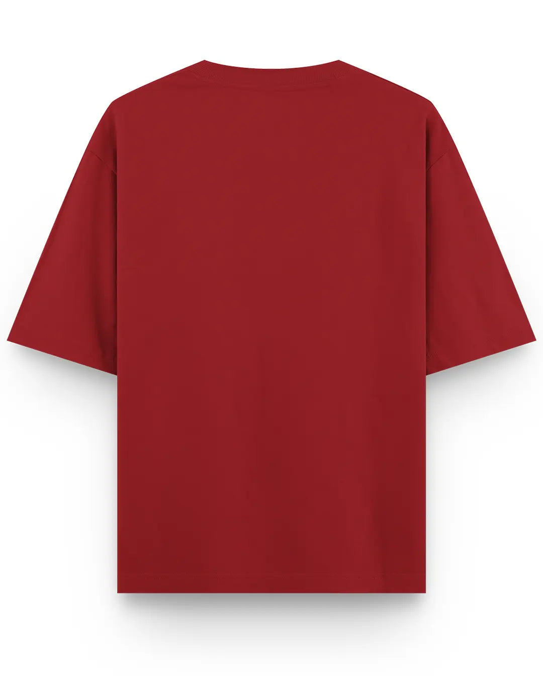 Deep Red - 260 GSM Boxy Oversized T-shirt