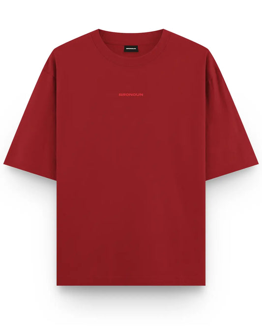 Deep Red - 260 GSM Boxy Oversized T-shirt