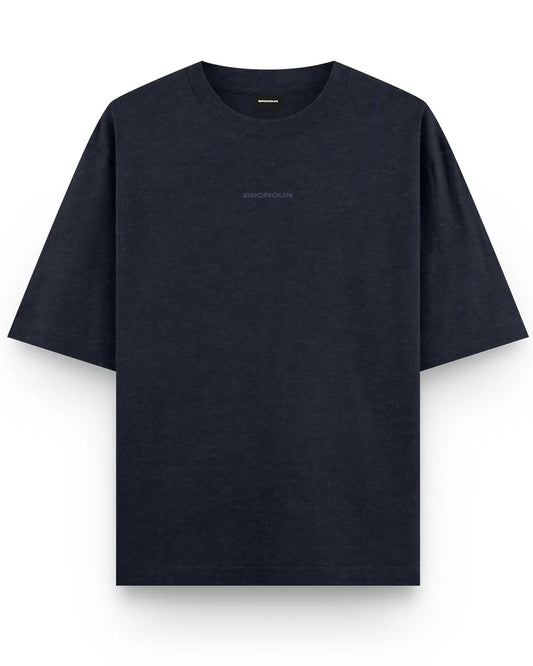 Navy Melange - 260 GSM Broversized T-shirt