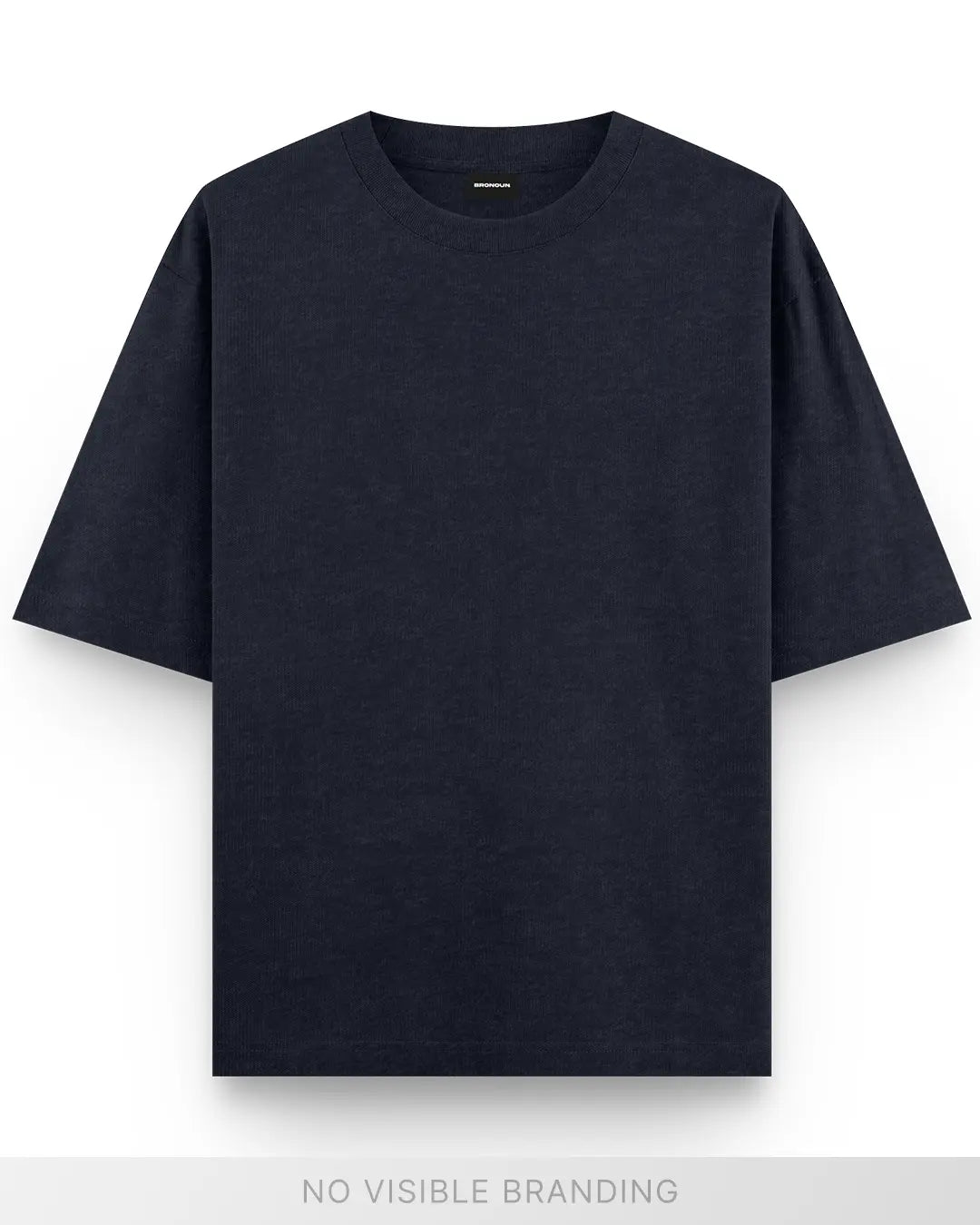 Navy Melange - 260 GSM Broversized T-shirt