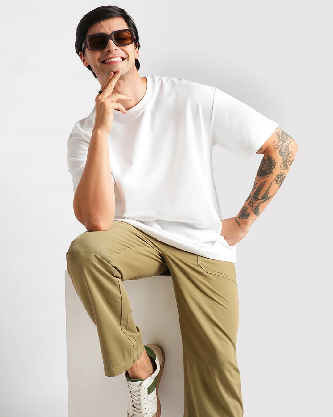 White - 240 GSM Broversized T-shirt