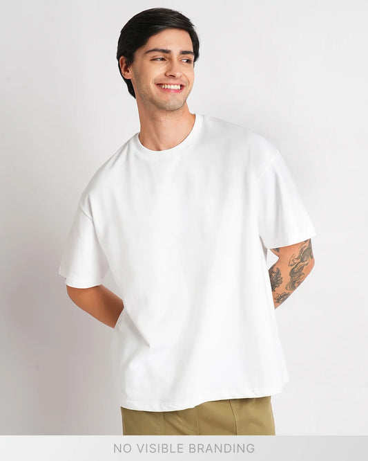 White - 240 GSM Broversized T-shirt
